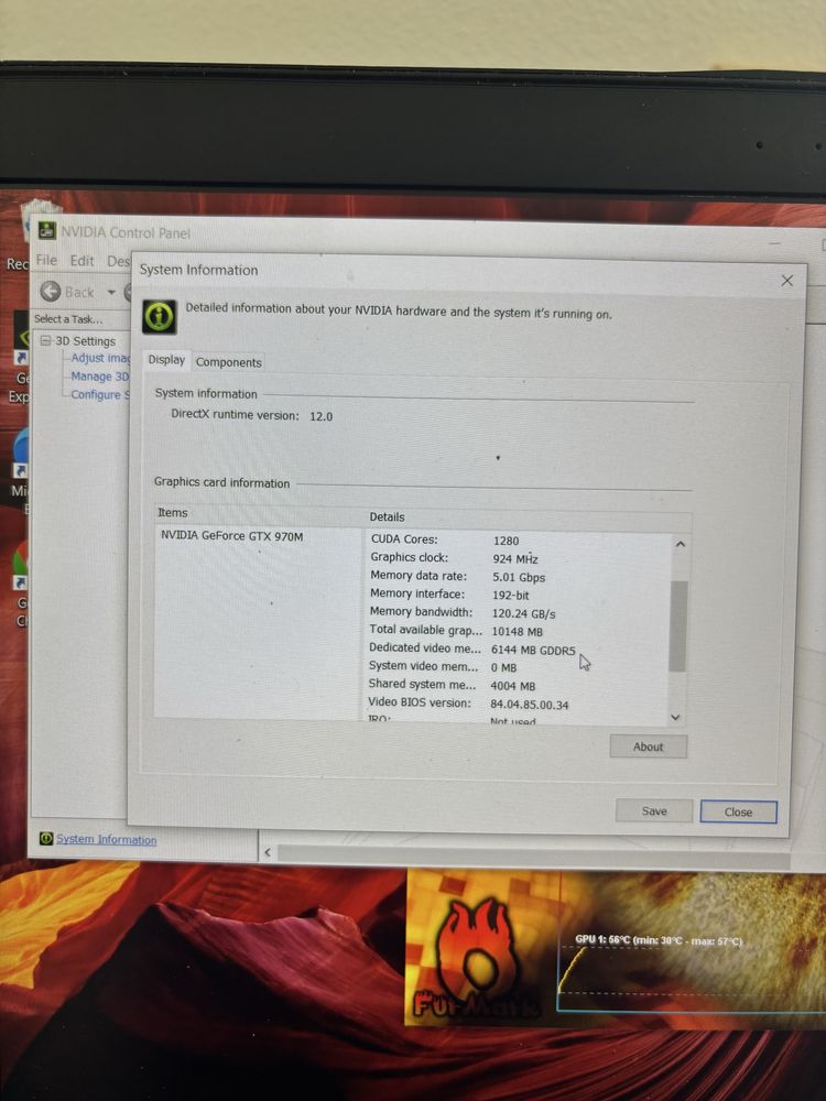 Laptop Clevo Gaming• i7-6820HK • Placa video dedicata de 6 Gb (Gtx 970