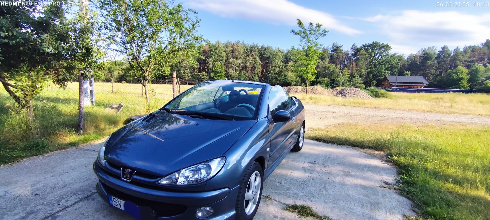 Peugeot 206 CC – decapotabilă de vară, albastru perlat, gata de drum!