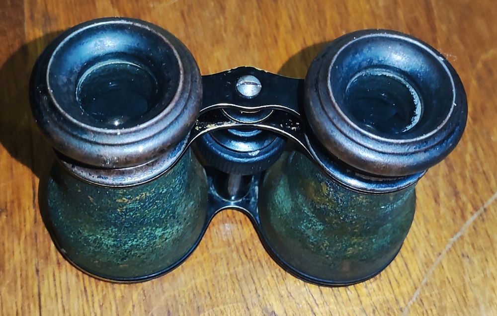 Бинокль полевой времен 1 мировой. Антикварный целый