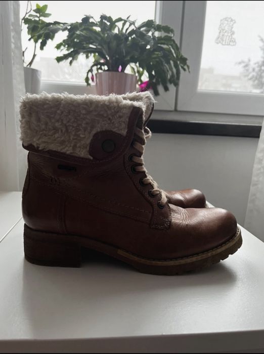 Cizme din piele maro