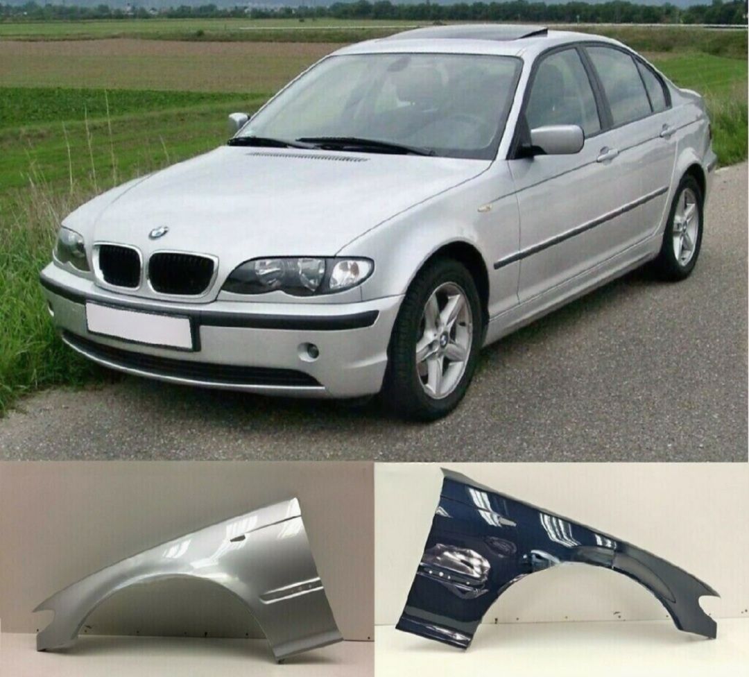 Aripa stanga dreapta NOUA vopsita gri / argintiu BMW E46 2002 > 2005