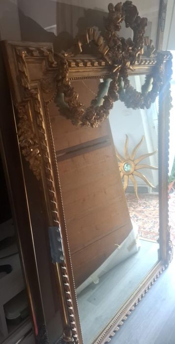 Oglinda baroc ,lemn bronz