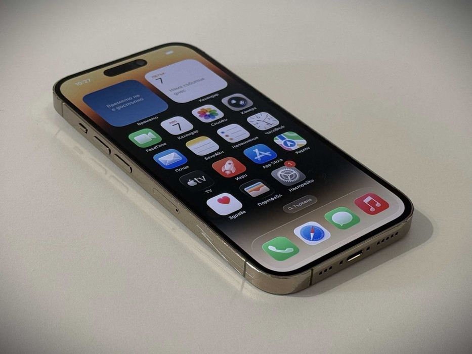 Бартер! iPhone 14 Pro 256GB Gold (Златен) 87% Батерия.