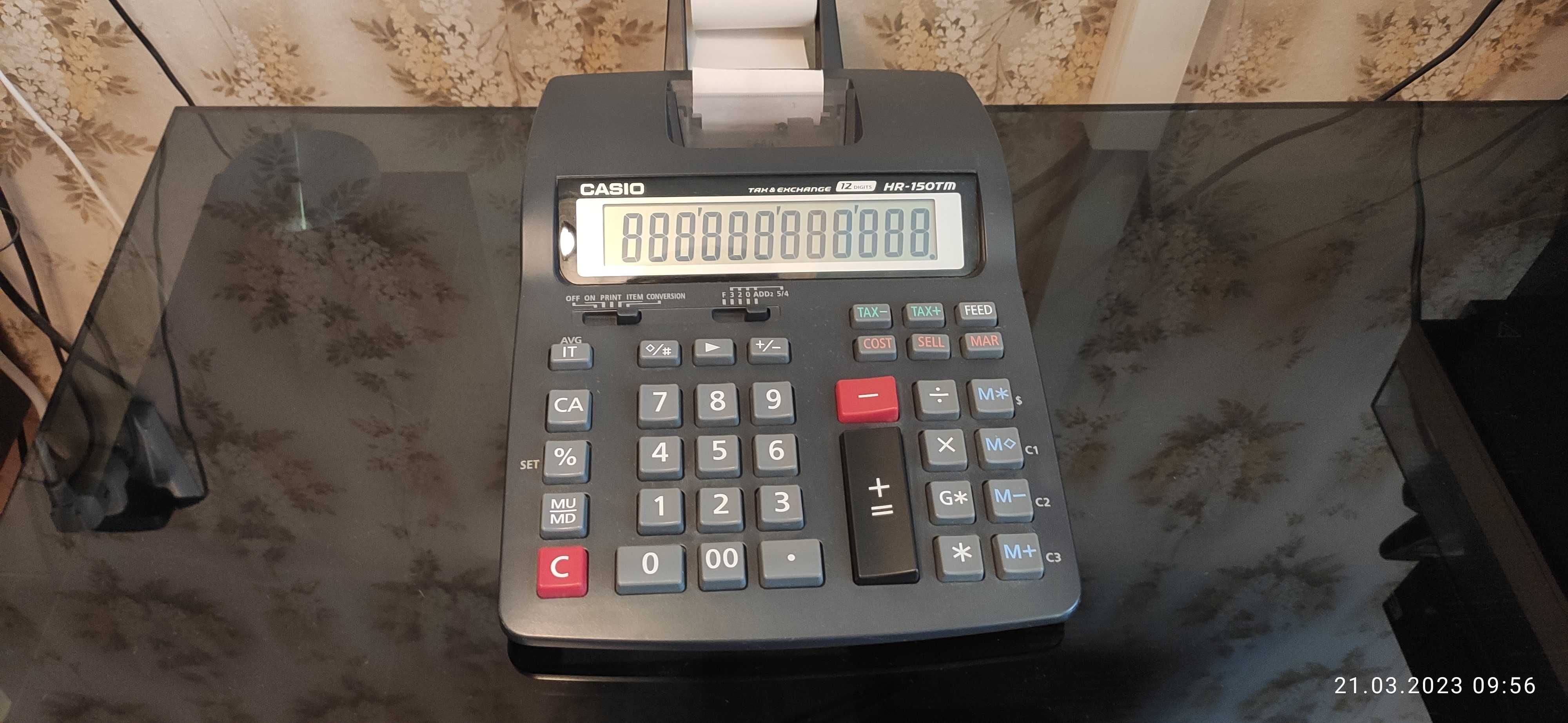 Casio HR-150TM  печатающий калькулятор