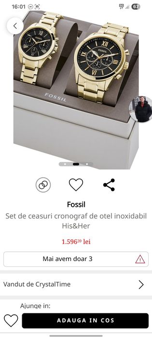 Vând ceas Fosil  doar cel barbatesc.