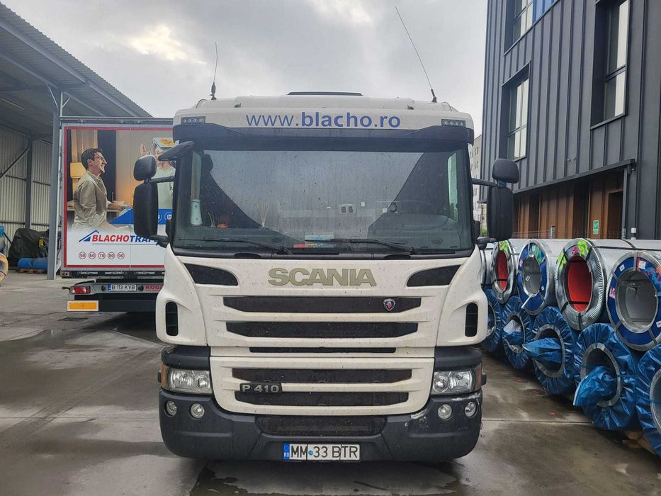 Camion  Scania P410 cu Macara+Remorca wecon