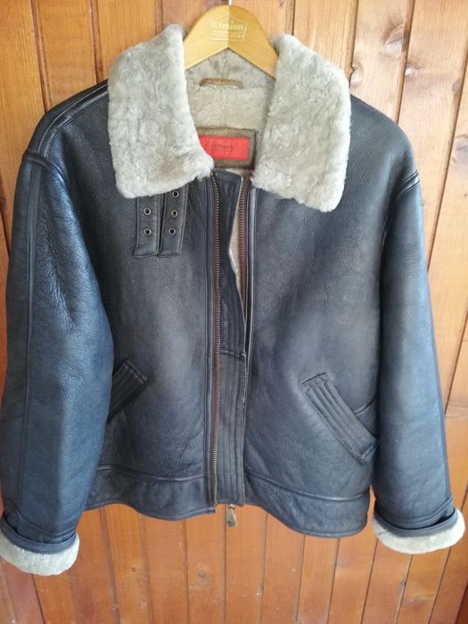 Geaca Aviator piele Offset M cu blana