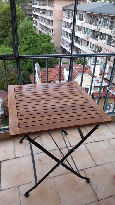 Градинска маса SunFun Moni - 75х75 см, сгъваема