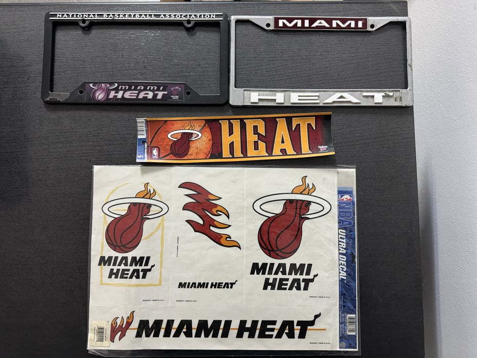 NBA Miami Heat Set Cadou Fan, autocolante , rame placuta inmatriculare