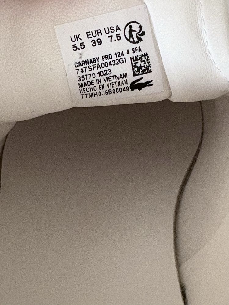 Кожени спортни обувки Lacoste Carnaby Pro Leather