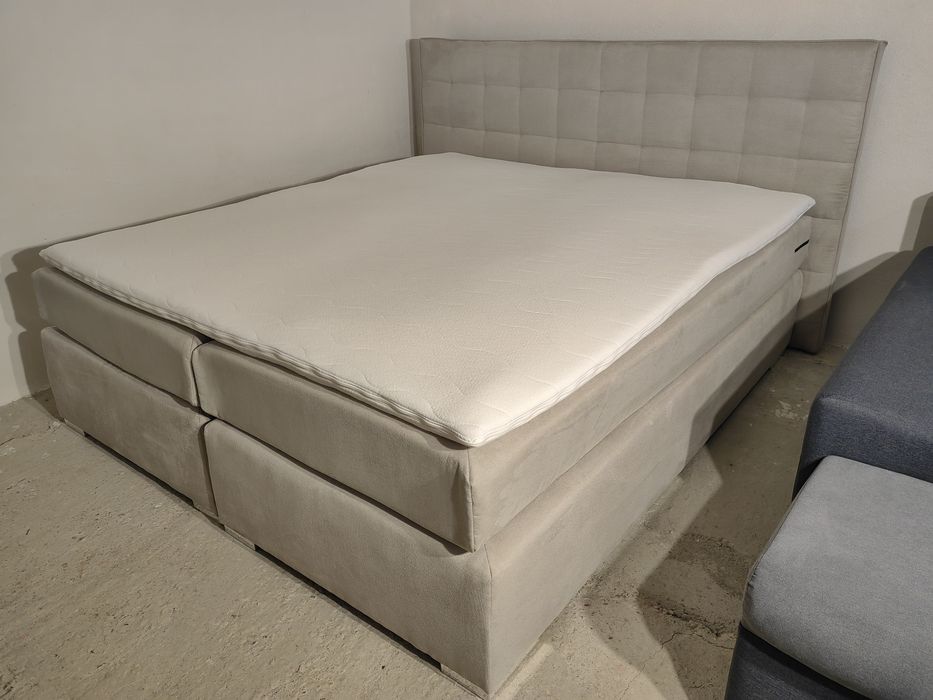 Pat dormitor Boxspring 180/200 Bej toppar