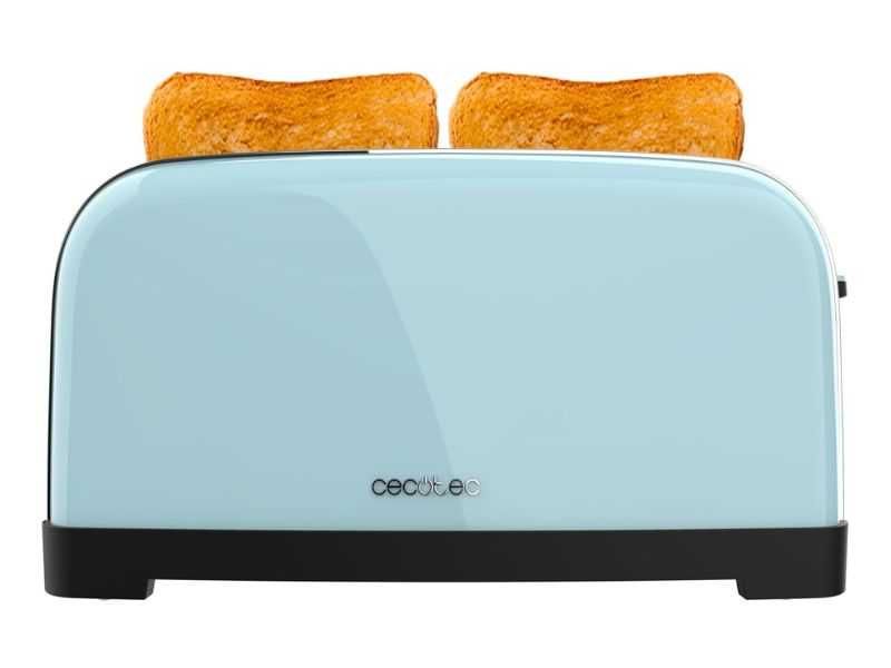 Тостер Cecotec Toastin Time 1500 – за Перфектно Препечени Филийки, Син