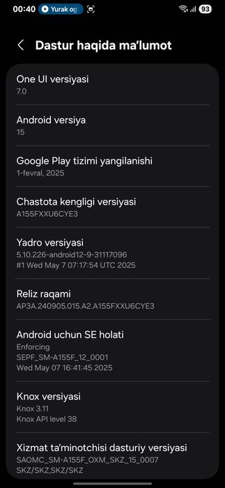 Samsung galaxy a15,128/6 imei otmagan