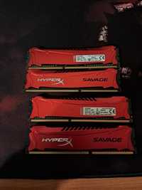 Hyper X Savage 16gb RAM(4×4gb), ddr 3, 1600 MHz clock