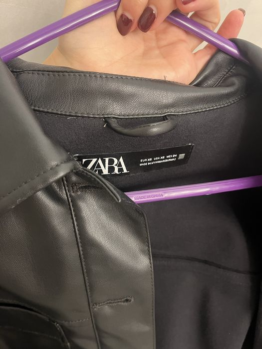 Кожено яке Zara XS