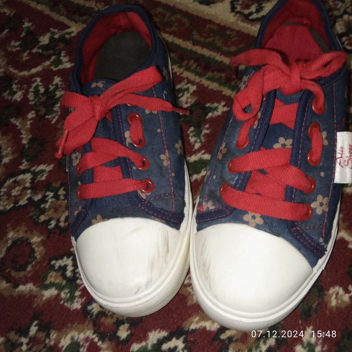 Кеды детские для девочек синие