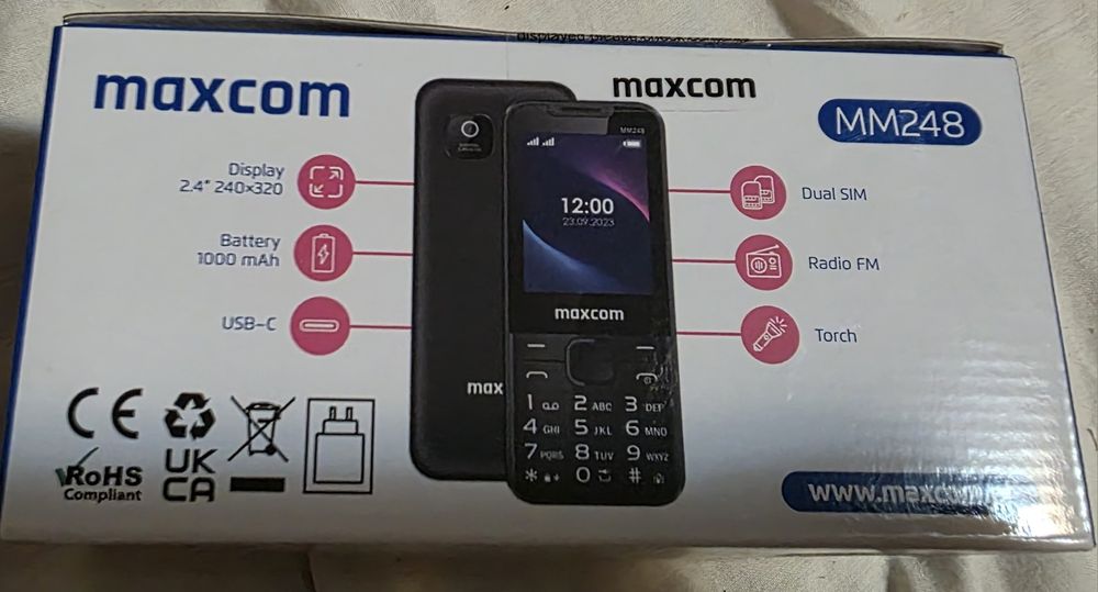 Telefon Mobil Maxcom MM248 4G Dual Sim Black