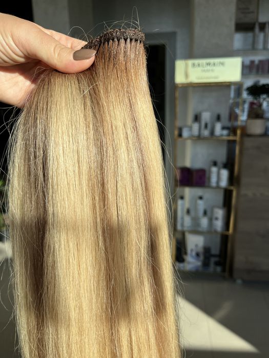 100% Естествена коса без примеси- високо качество. 150 гр. 55 см.