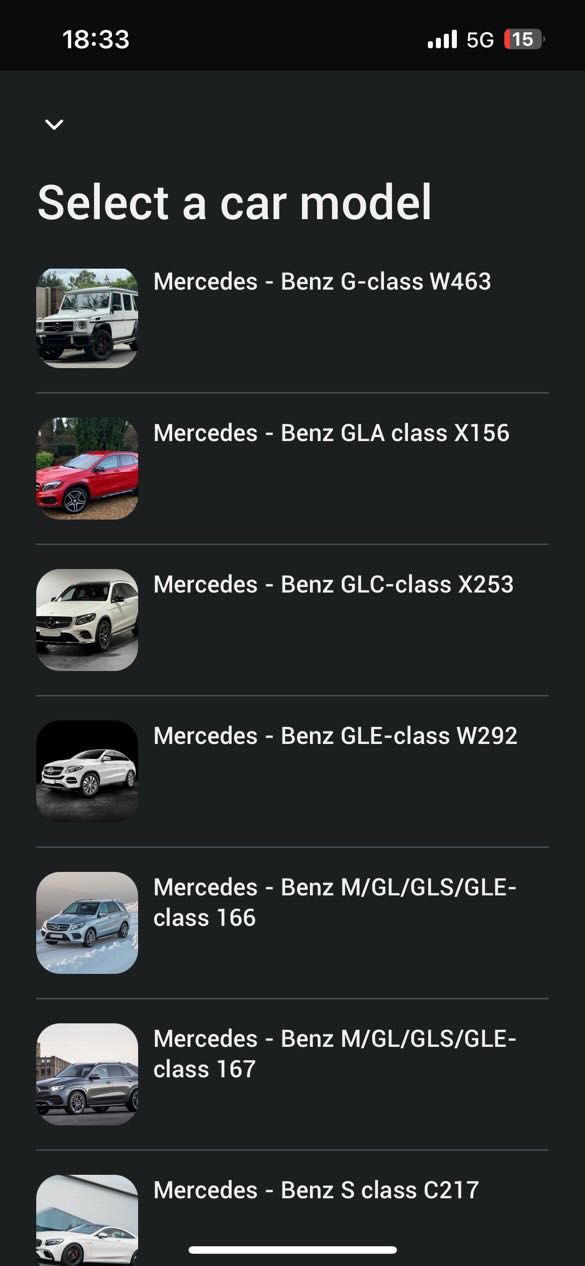 Автодиагностика на Mercedes активиране на AMG logo видео в движение
