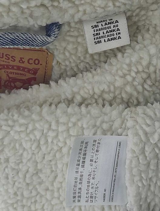 Levis Sherpa Lined Denim Jacket / S / Джинсовая куртка из шерпы