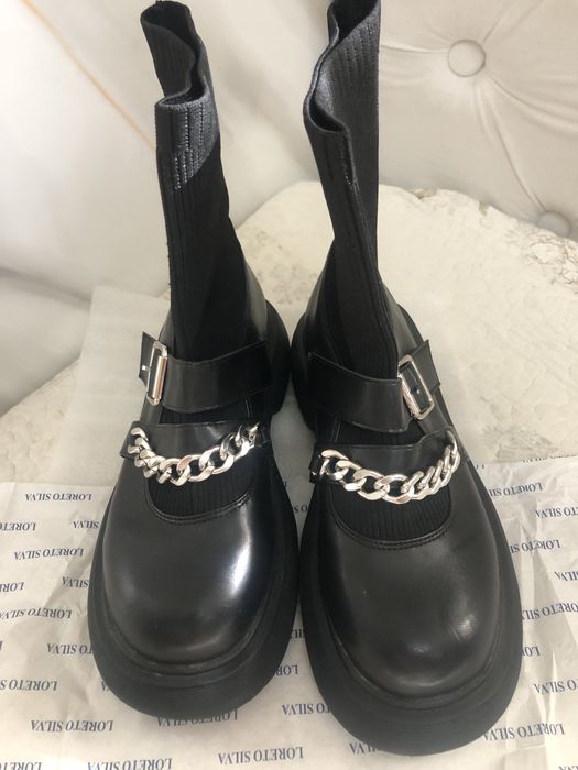 Лоферы с цепью 38