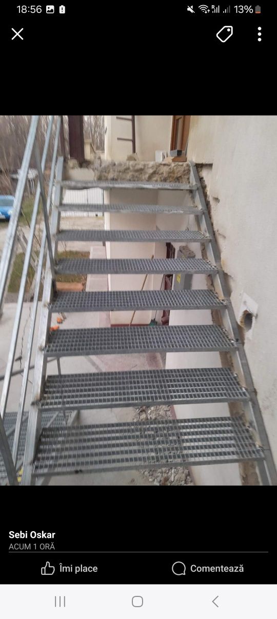 Scări zincate pentru esterior
