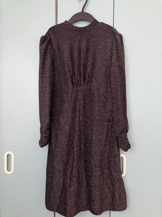 Официална черна рокля с ламе Orsay