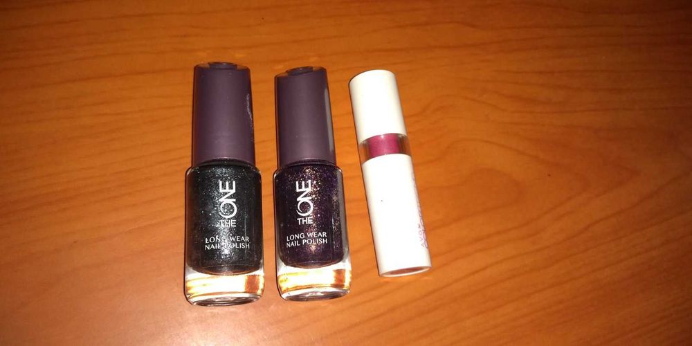 Kit 2 x Oje Oriflame The One Amethyst/Gunmetal + Ruj Avon Color trend