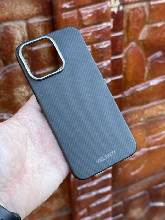 Husa Velante Kevlar Slim/iPhone 15 Pro Max-Originala-Ca Noua Magsafe