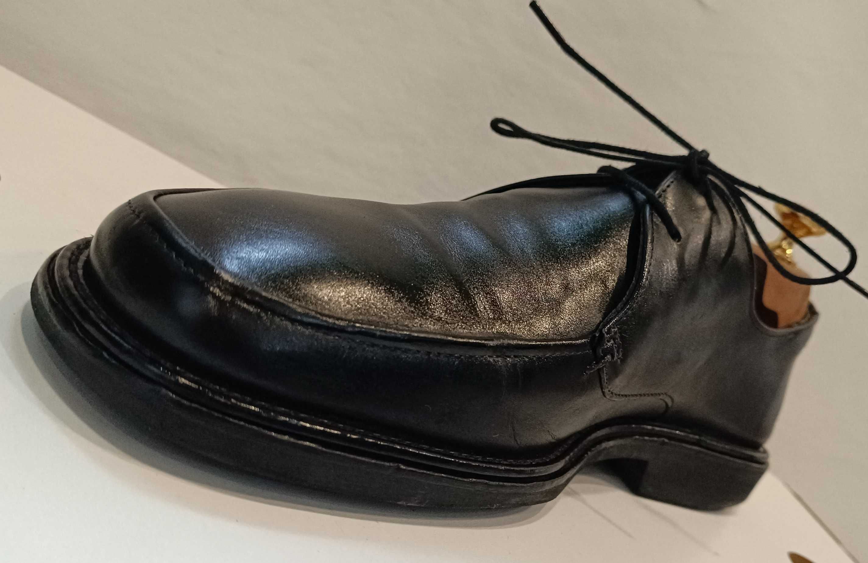Pantofi derby split toe 41 41.5 de lux Hugo Boss piele naturala moale