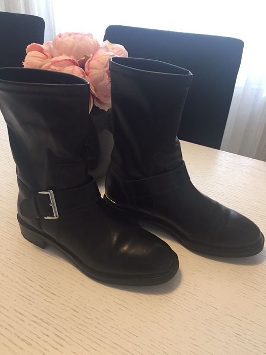 Zara,боти Zara естествена кожа!MOSHINO ботуши!