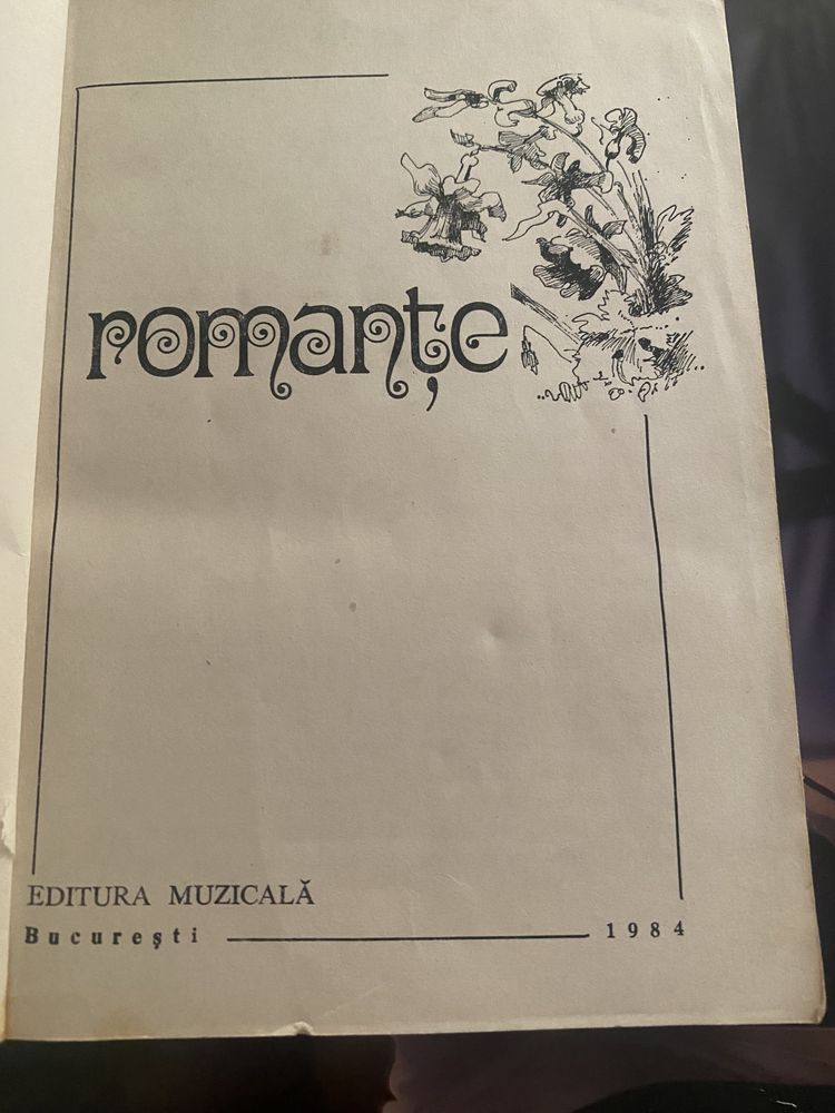 Romanțe-Editura Muzicală, București-1984