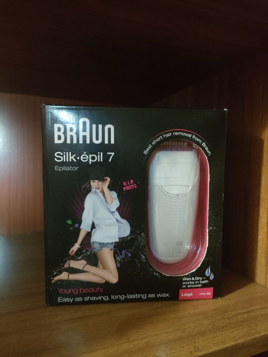 Продаю новый электроэпилятор Braun silk epil 7