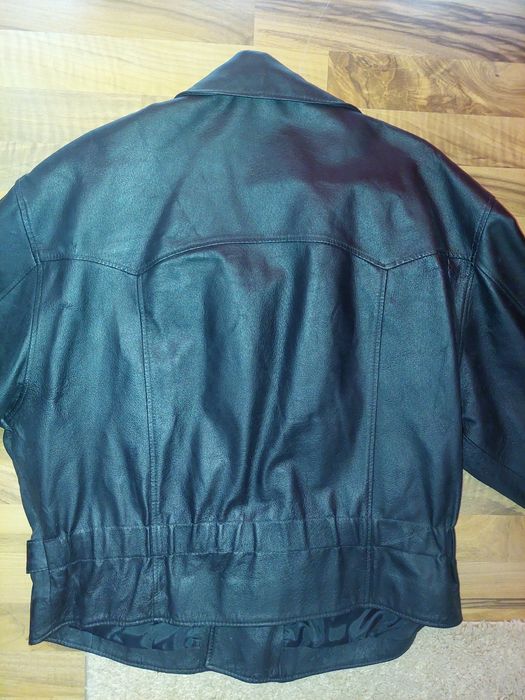 Geaca de piele naturala ideal moto,chopper,rock sau de strada ,XL