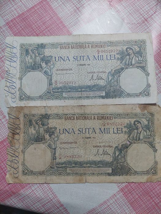 Vand bacnote/monede antice