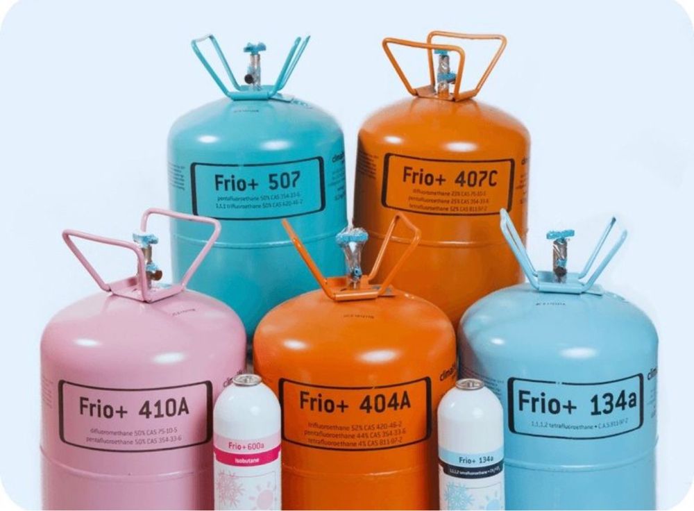 Фреон R404A, R507A, R134A, R410A