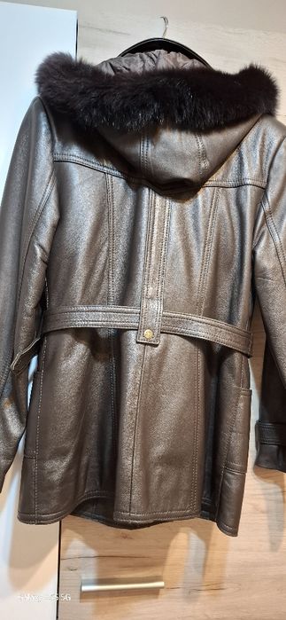 Geaca dama piele naturala romaneasca cu captusala pe fermoar