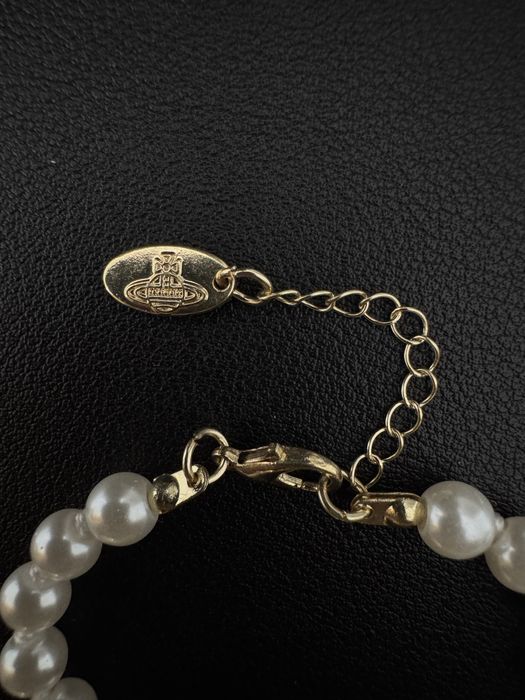 Bratara Vivienne Westwood Gold Pearl