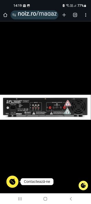 Skytec SPL 2000BT Power Amplifier