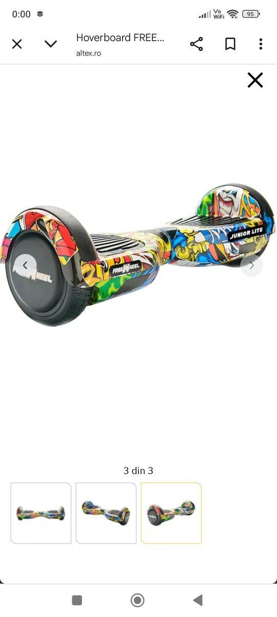Hoverboard+Hoverkart cu suspensie