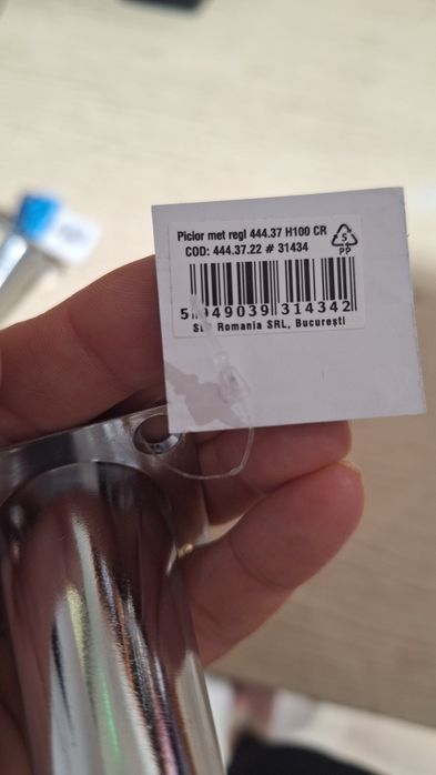 Picior mobila universal metalic reglabil