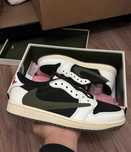 Adidasi Nike Air Jordan 1 Retro Travis Scott BLack Olive Low