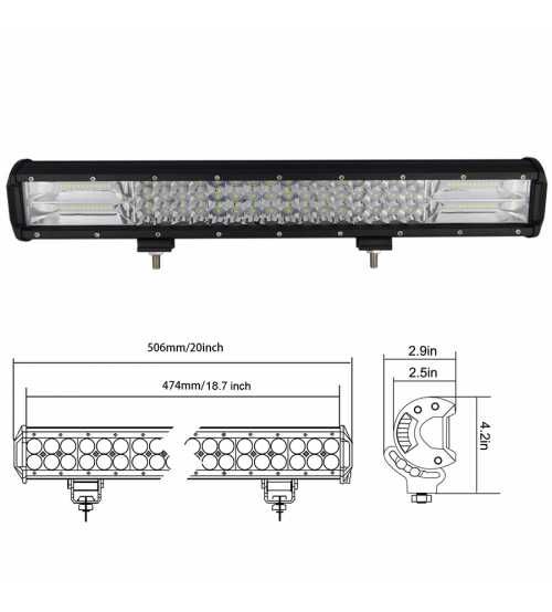 Led Bar 288w spot si flood 7 d