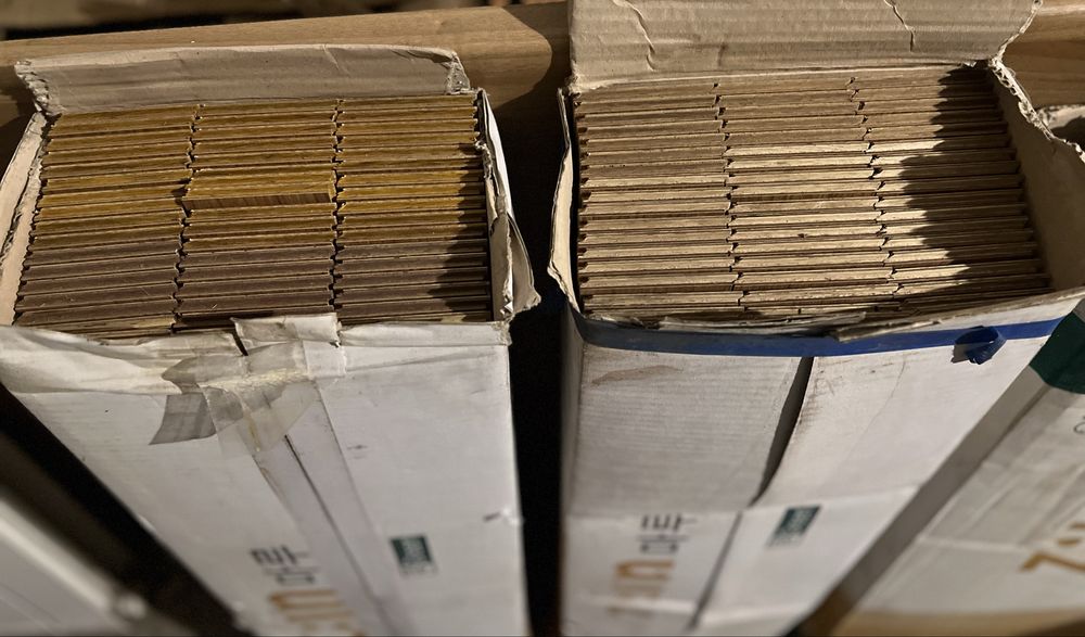 Паркет 3 коробки 54 штуки в 1-ой упаковке