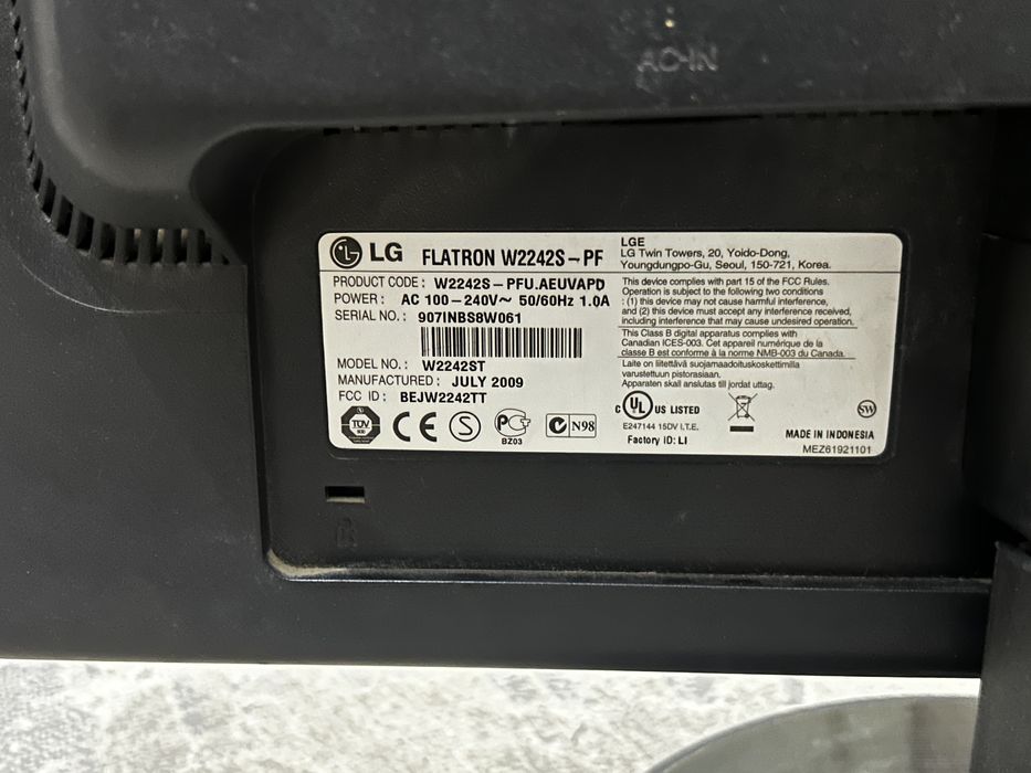 Monitor lg flarton