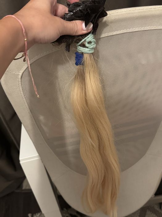 100% ЕСТЕСТВЕНА СЛАВЯНСКА КОСА - Кератинови кичури омбре