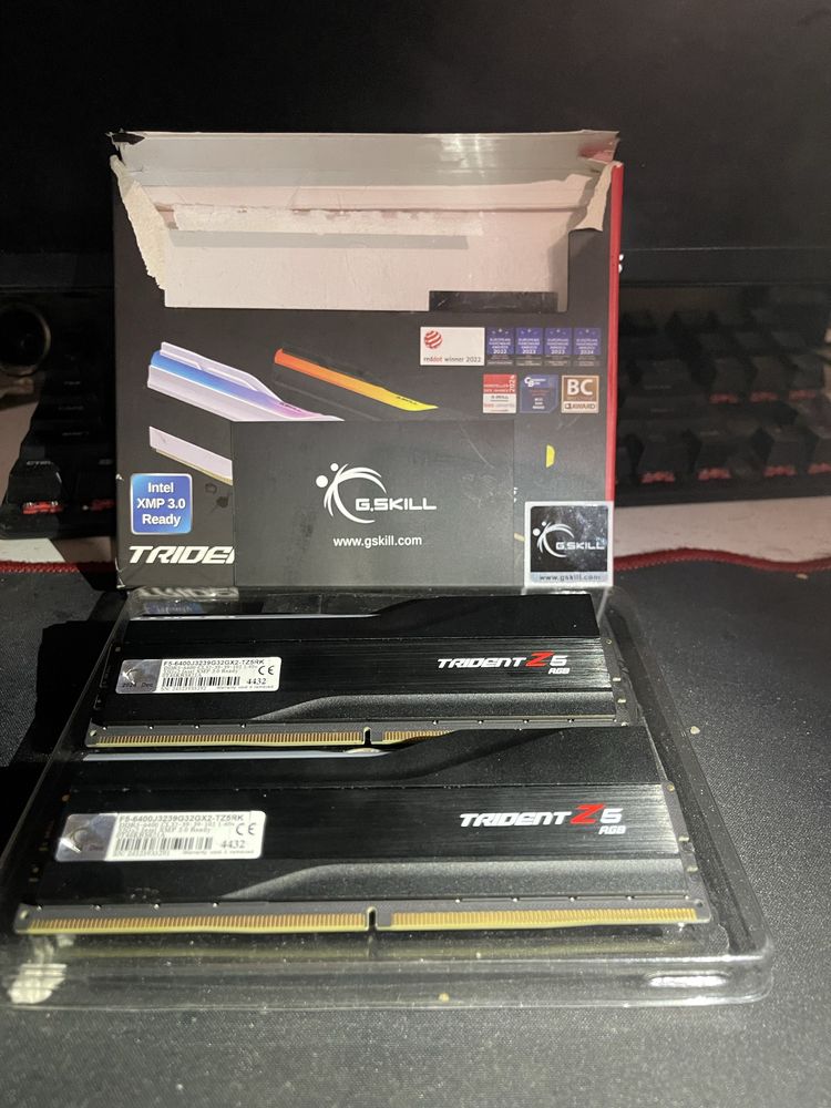 Оперативная память Озу G skill trident Z5 rgb ddr5 6400mhz SL32-39-39