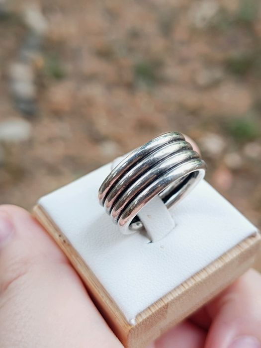 Vechi inel masiv din argint de 925