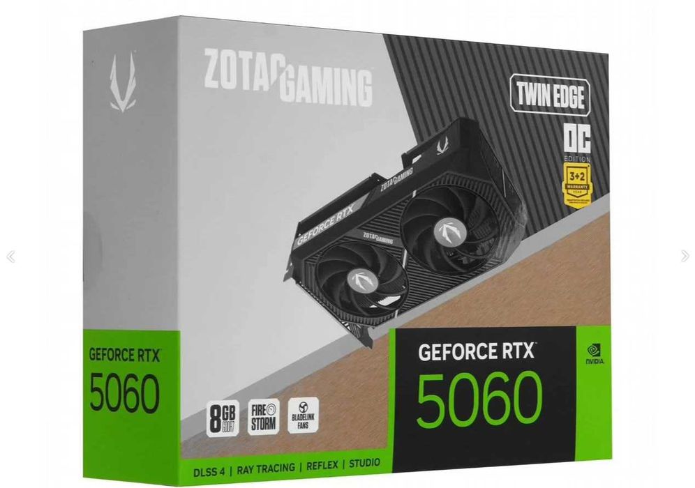 Почти новая RTX 5060 TI 8Gb zotac twin edge