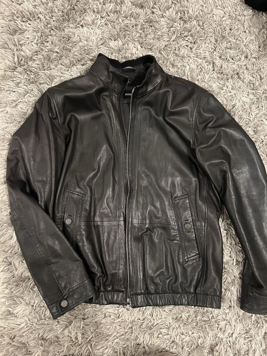 Geaca piele naturala Hugo Boss originala